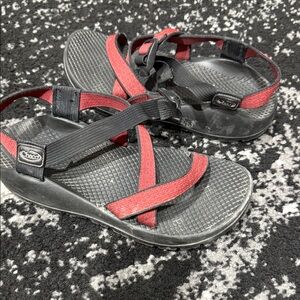 Chaco Women's Strappy Red and Black Sandals